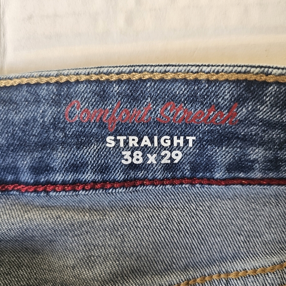 Izod Saltwater Jeans Size 38 X 29 Straight Leg Comfort Stretch Medium Wash NWT - Picture 12 of 15